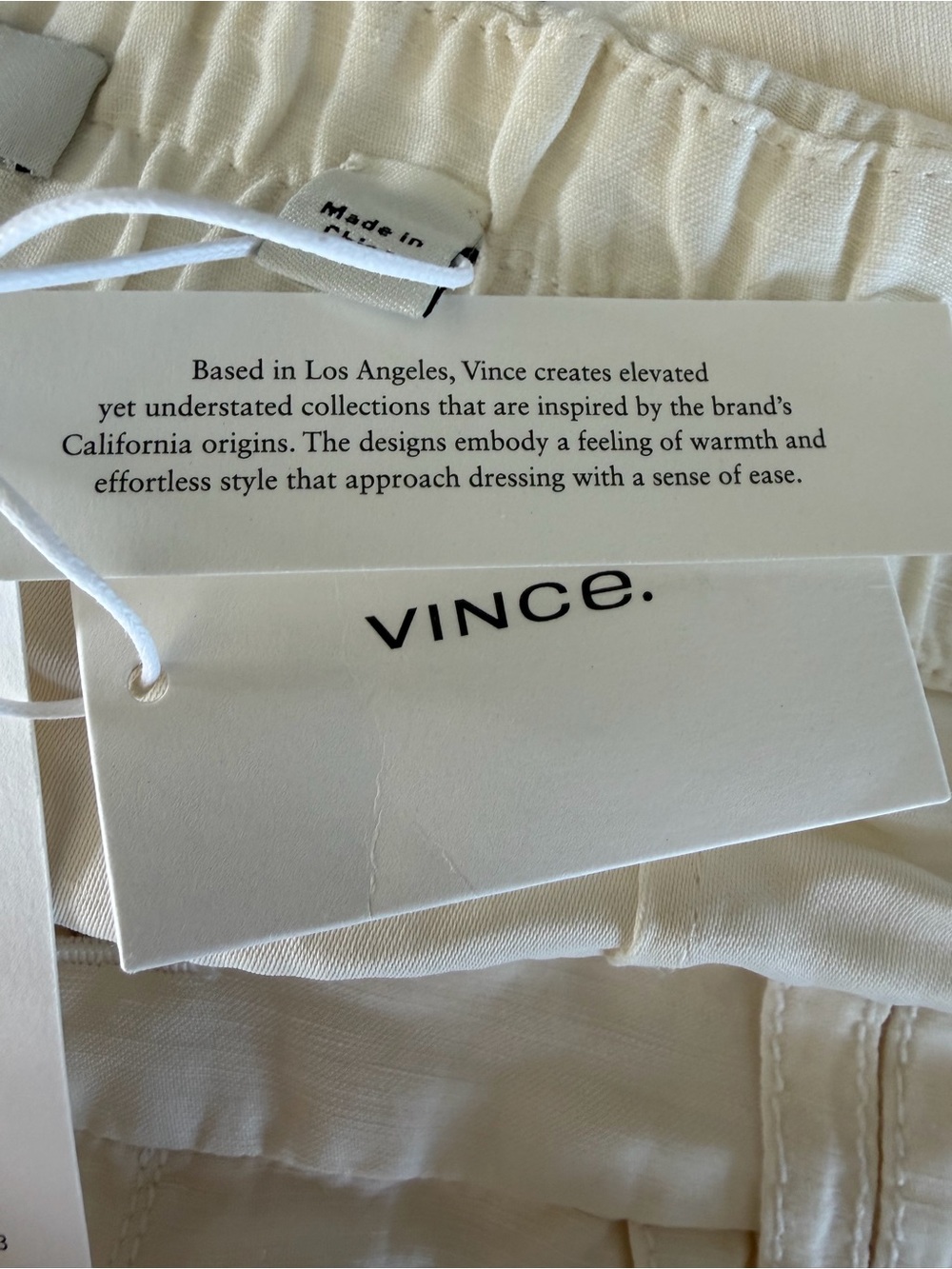 Vince Ivory Bone Wide-Leg Cargo Pants - Picture 8 of 8